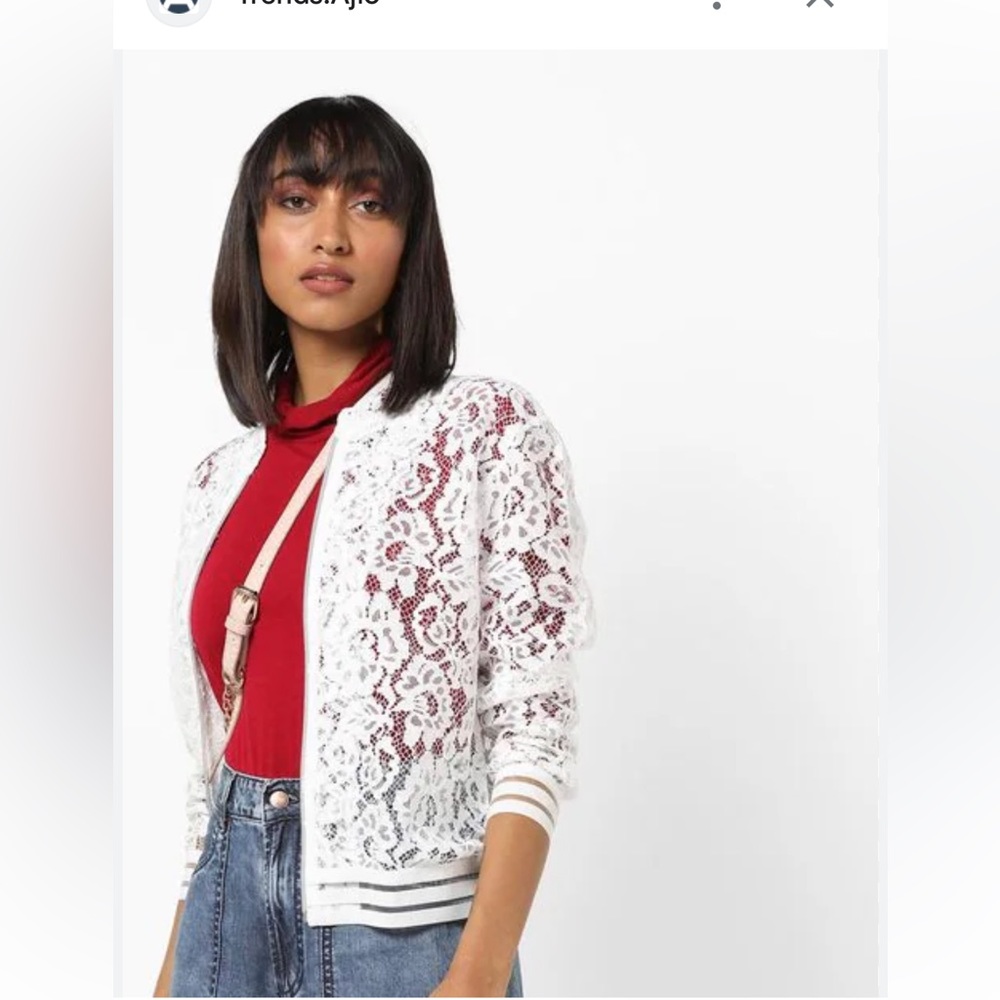 Liu Jo crochet bomber jacket